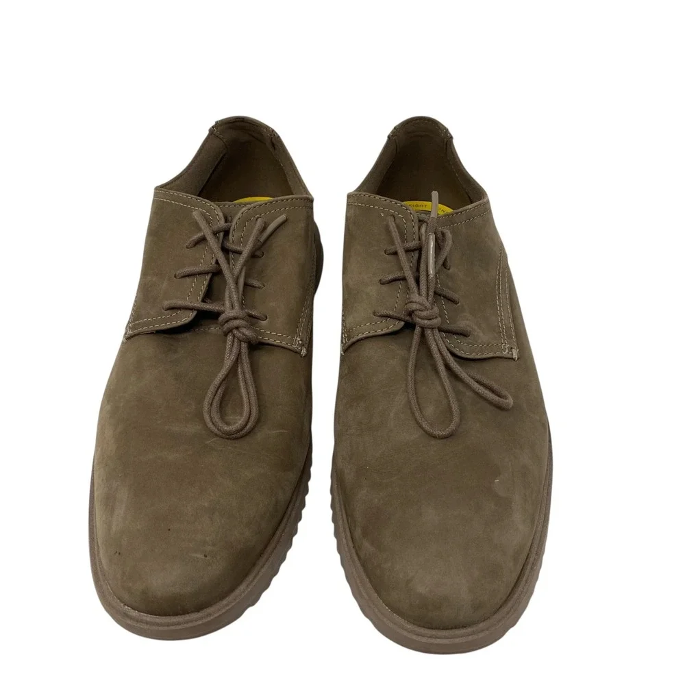 Cole Haan Grand+ Modern Craft Brown Suede Wingtip Oxford Shoes C39619 Mens 11M